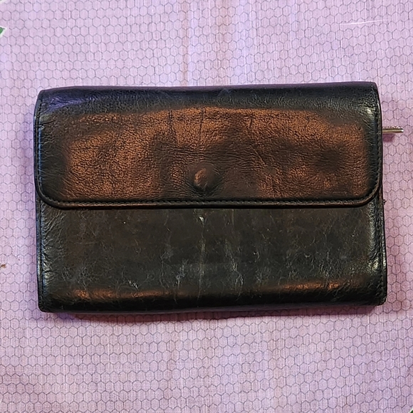 🖤Vintage 1990s Black Leather Calvin Klein Wallet🎼 - Picture 1 of 6